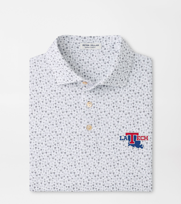 Louisiana Tech Buzzer Beater Performance Jersey Polo in White
