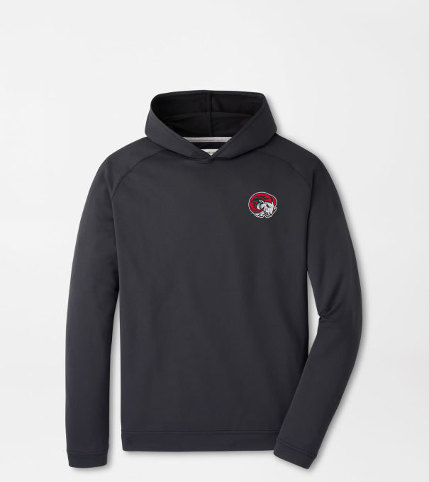Winston Salem State Pine Performance Hoodie in Black