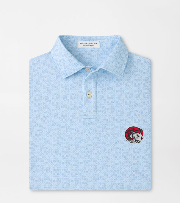 Winston Salem State Bases Loaded Youth Performance Jersey Polo in PALE BLUE