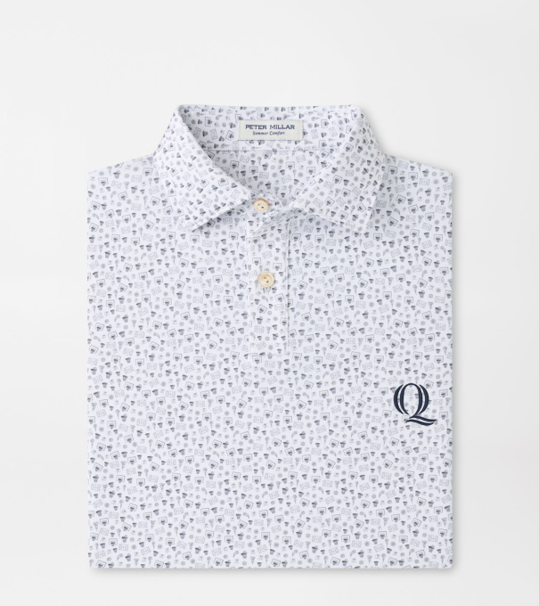 Quinnipiac Buzzer Beater Youth Performance Jersey Polo in White