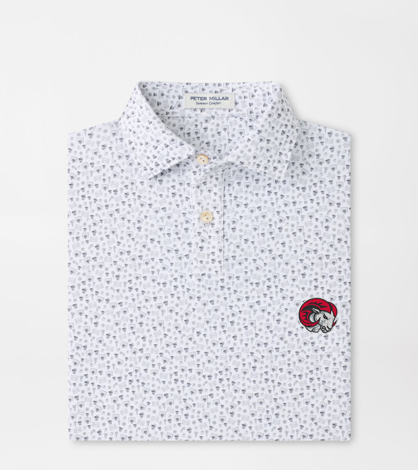 Winston Salem State Buzzer Beater Youth Performance Jersey Polo in White