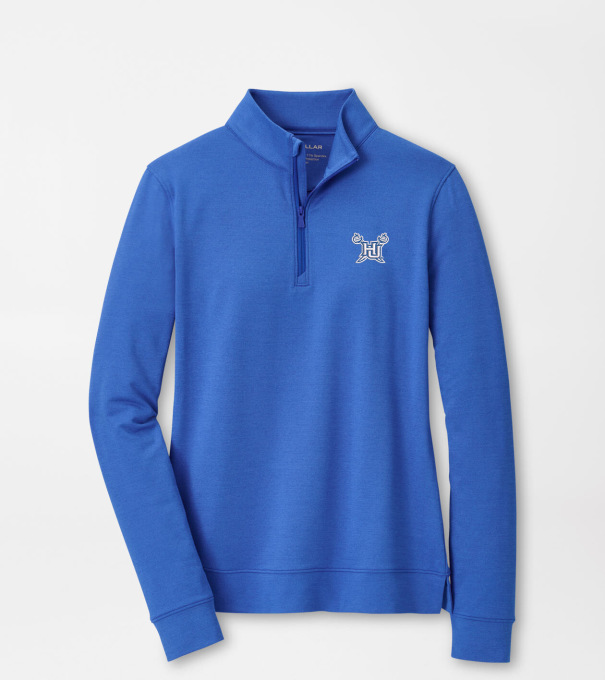Hampton University Women's Perth Performance Pullover in Blue3