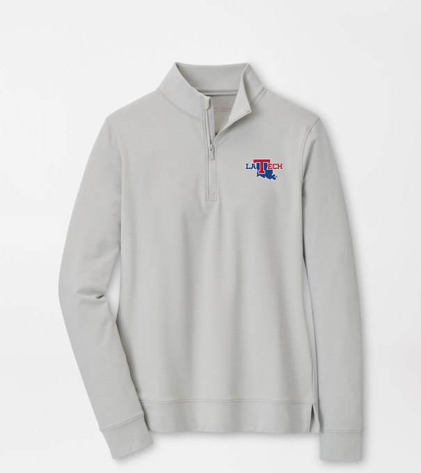 Louisiana Tech Women's Perth Performance Pullover in British Grey