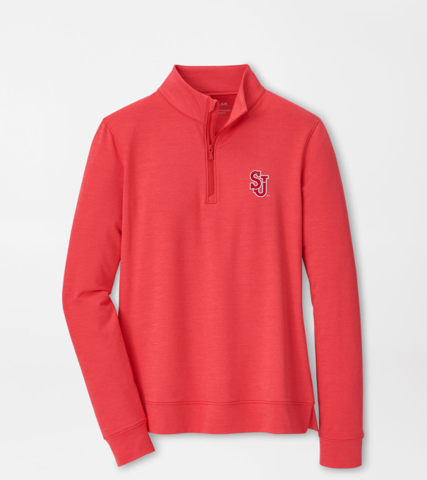 St. Johns University Women's Perth Performance Pullover in Red3