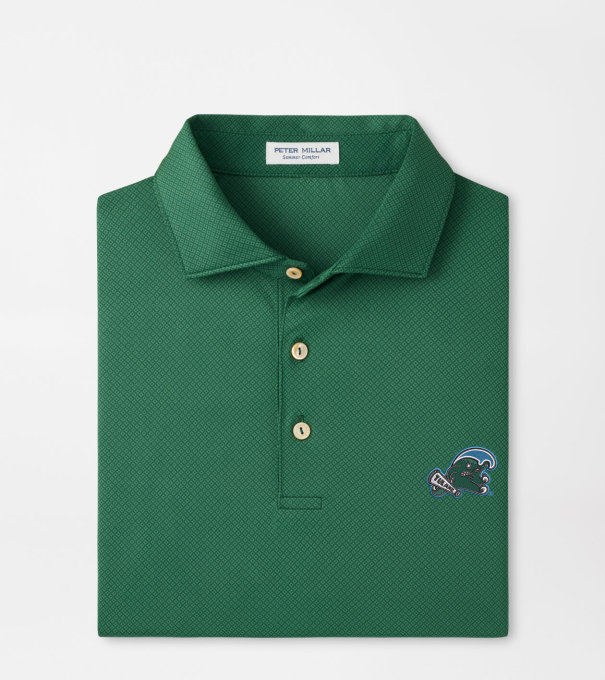 Tulane Green Wave Hugo Performance Jersey Polo in Green1