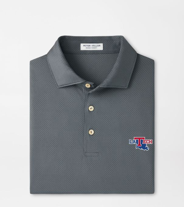 Louisiana Tech Hugo Performance Jersey Polo in Iron