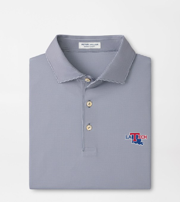Louisiana Tech Border Performance Jersey Polo in Iron