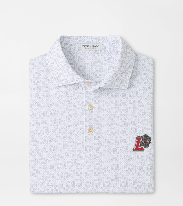Lafayette College Bases Loaded Performance Jersey Polo in White
