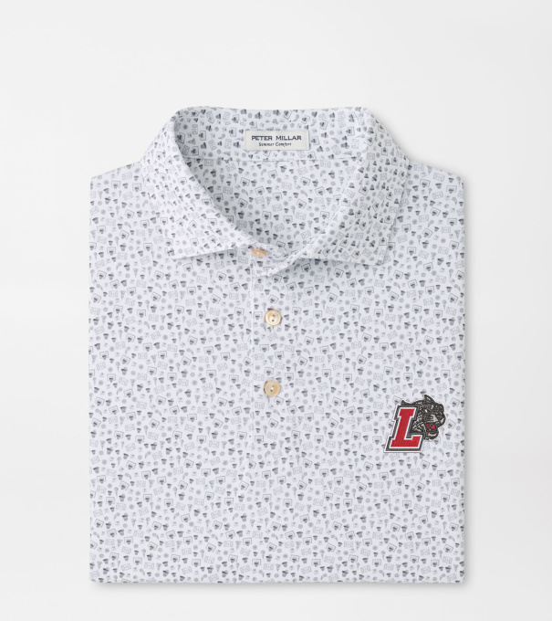 Lafayette College Buzzer Beater Performance Jersey Polo in White