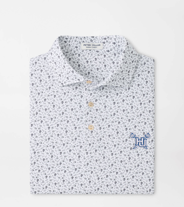 Hampton University Kick Off Performance Jersey Polo in Gale Grey