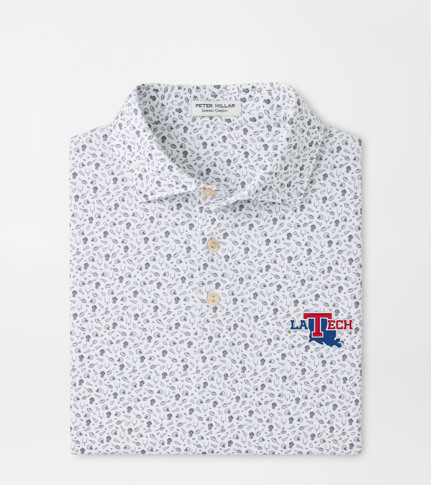 Louisiana Tech Kick Off Performance Jersey Polo in Gale Grey