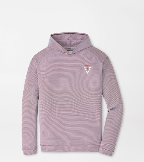 Virginia Tech Vault Pine Sugar Stripe Performance Hoodie in Maroon3