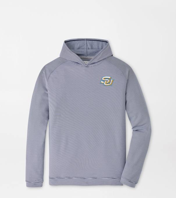 Southern University Pine Sugar Stripe Performance Hoodie in Navy