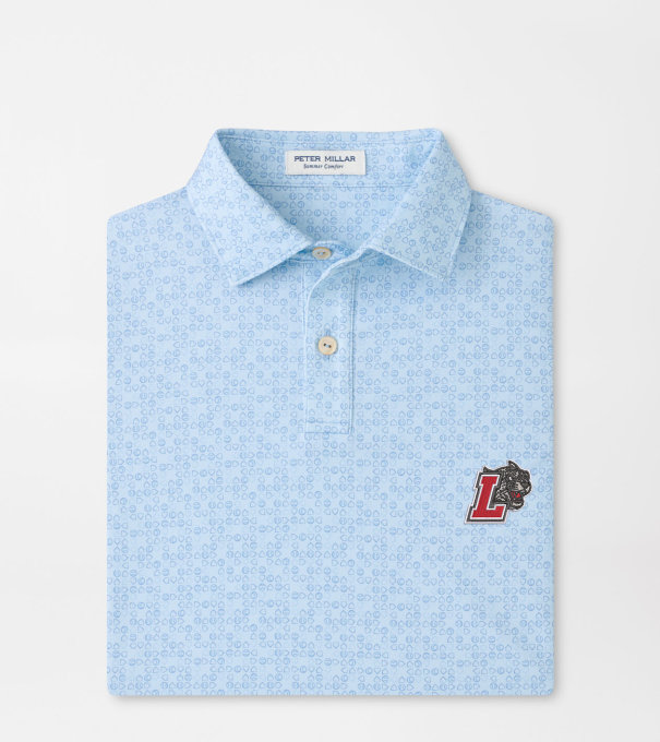 Lafayette College Bases Loaded Youth Performance Jersey Polo in PALE BLUE