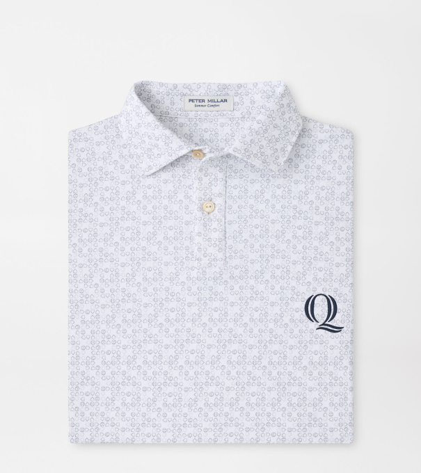Quinnipiac Bases Loaded Youth Performance Jersey Polo in White