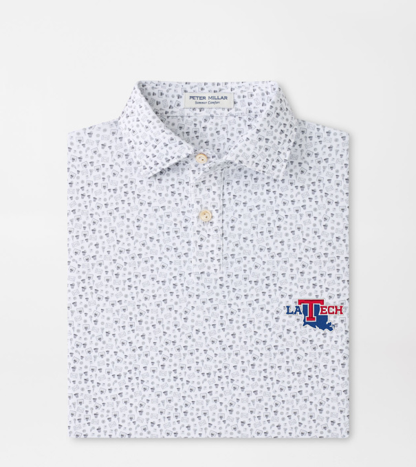 Louisiana Tech Buzzer Beater Youth Performance Jersey Polo in White