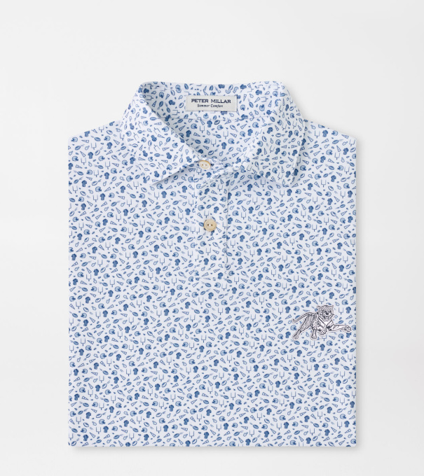 Jackson State Kick Off Youth Performance Jersey Polo in Blue Frost