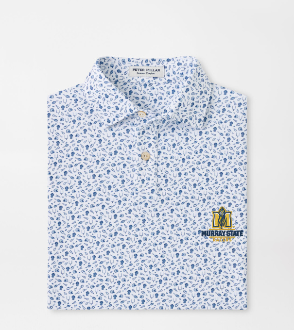 Murray State Kick Off Youth Performance Jersey Polo in Blue Frost