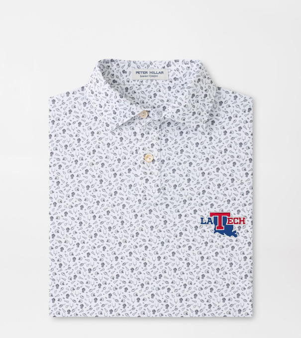 Louisiana Tech Kick Off Youth Performance Jersey Polo in Gale Grey