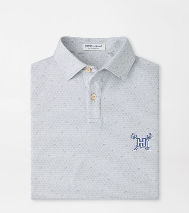 Hampton University On The Ball Youth Performance Jersey Polo in British Grey