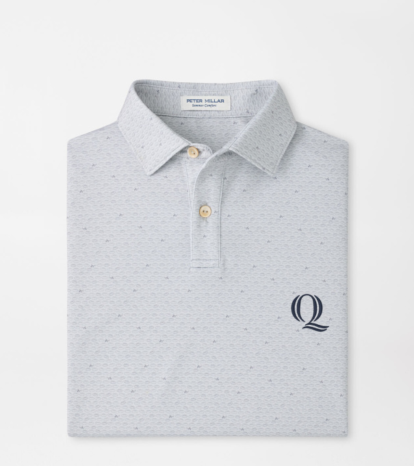 Quinnipiac On The Ball Youth Performance Jersey Polo in British Grey
