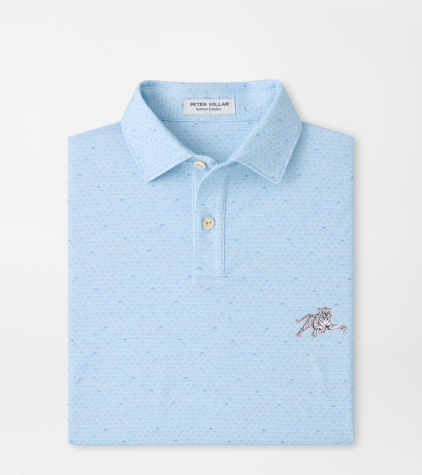 Jackson State On The Ball Youth Performance Jersey Polo in PALE BLUE