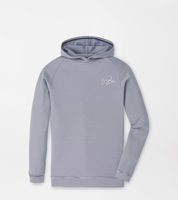 Jackson State Pine Youth Sugar Stripe Performance Hoodie in Navy