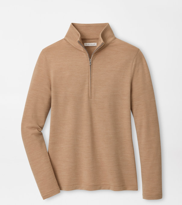 Excursionist Flex Knit Quarter-Zip in CAMEL