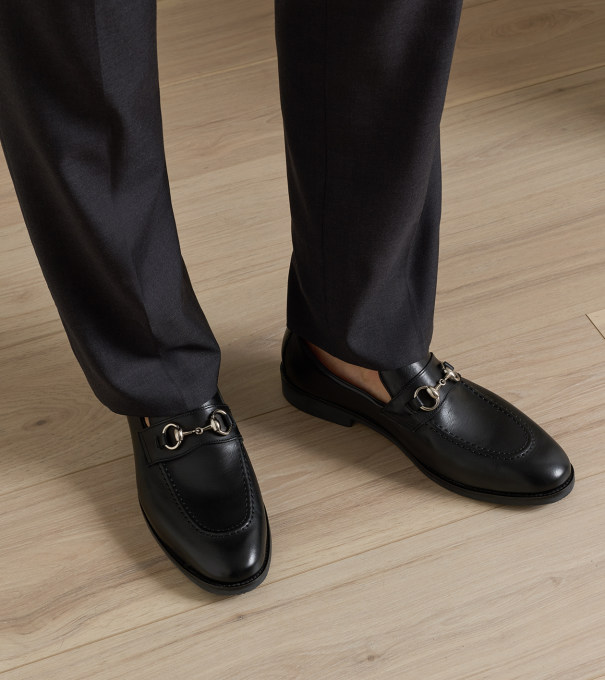 Madison Bit Loafer in Black