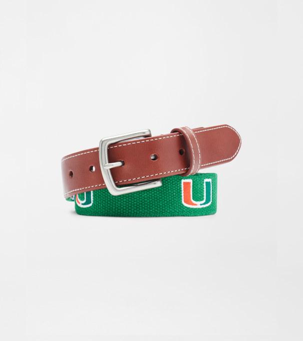 University of Miami Belt in Erin Green