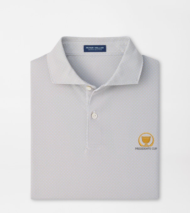16th President's Cup Caldara Performance Jersey Polo in White