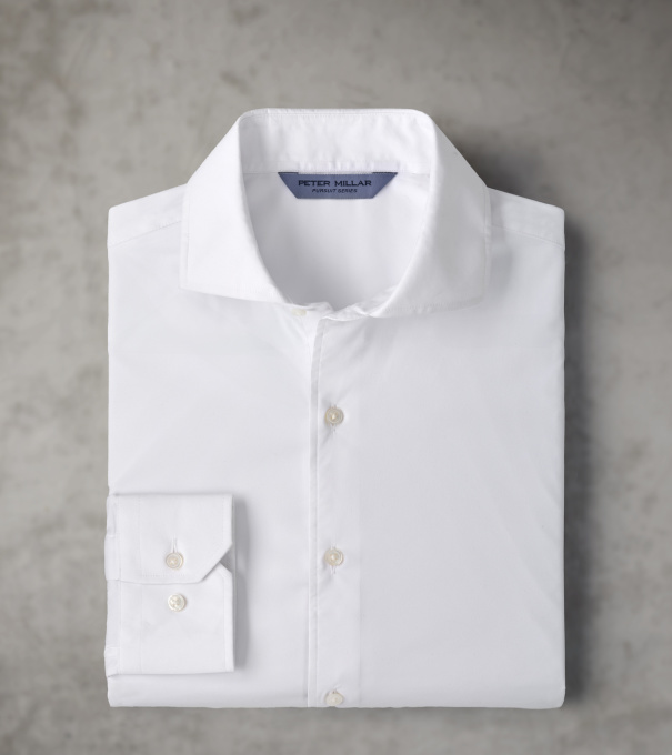 Pursuit Performance Twill Sport Shirt in White
