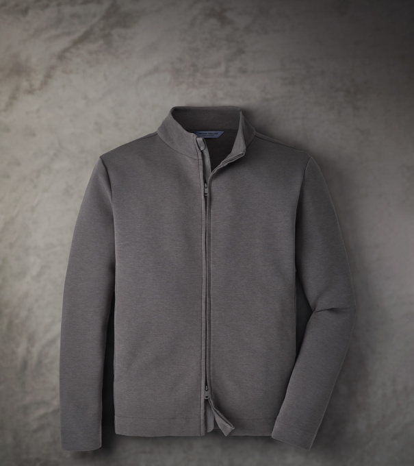 Pursuit Knit Full-Zip in CITYSCAPE
