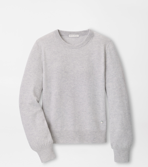 Heritage Cashmere Classic Fit Crewneck in WHISPER GREY