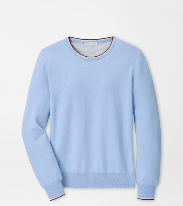 Coolspun Lite Cotton Crewneck in Cottage Blue