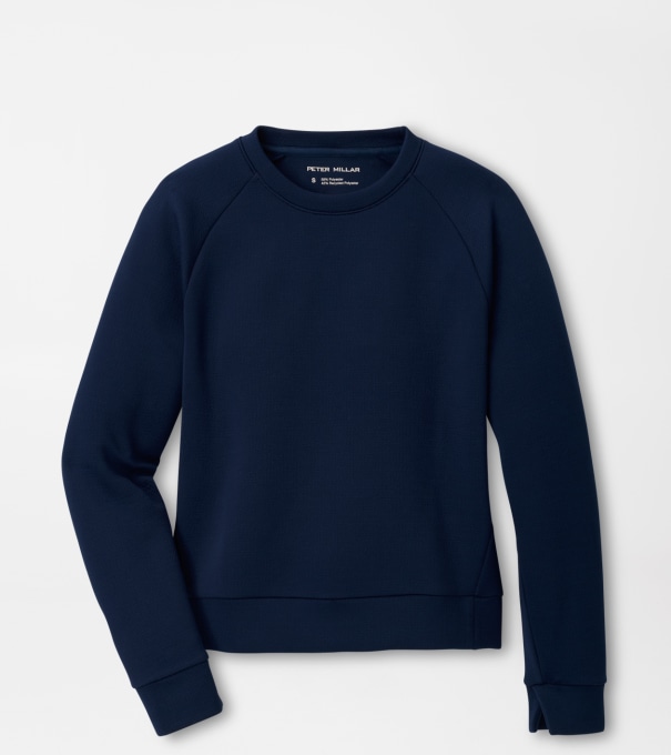 Lumi-Knit Performance Crewneck in Navy