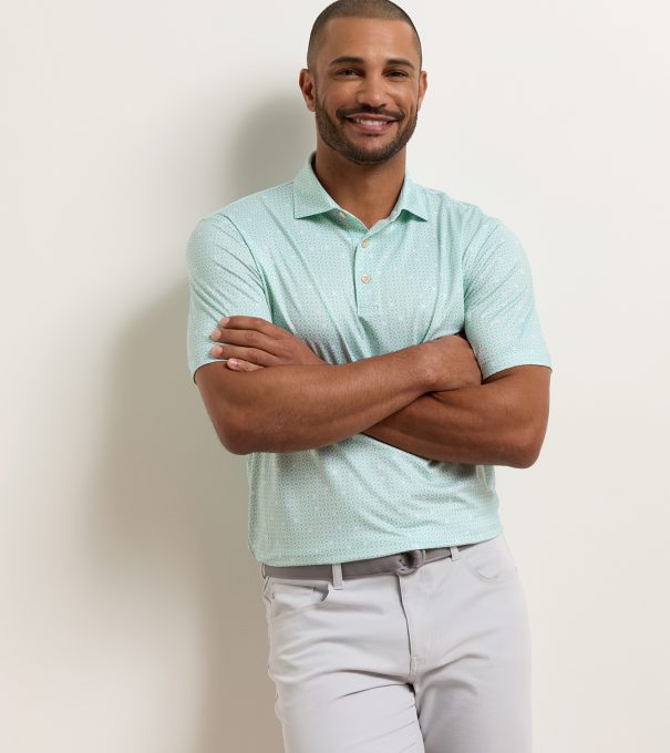 Skull It Performance Jersey Polo in White