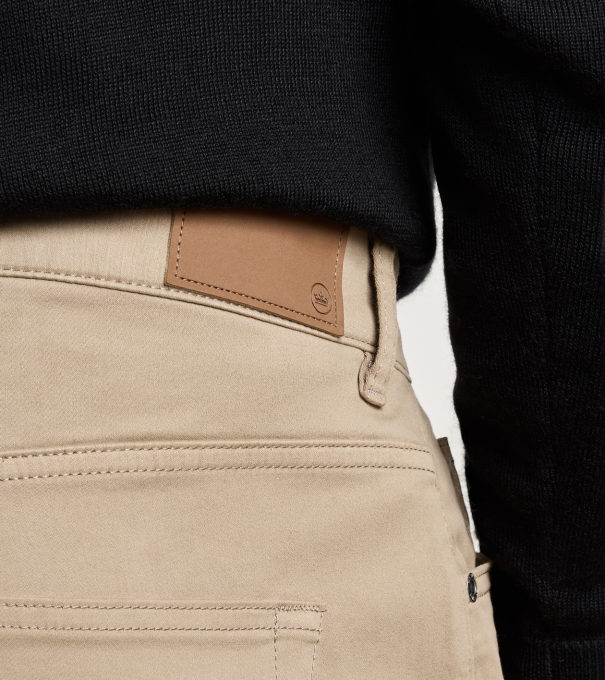 Signature Sateen Five-Pocket Pant in Grain