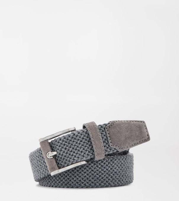 Crafted Woven Belt in Iron
