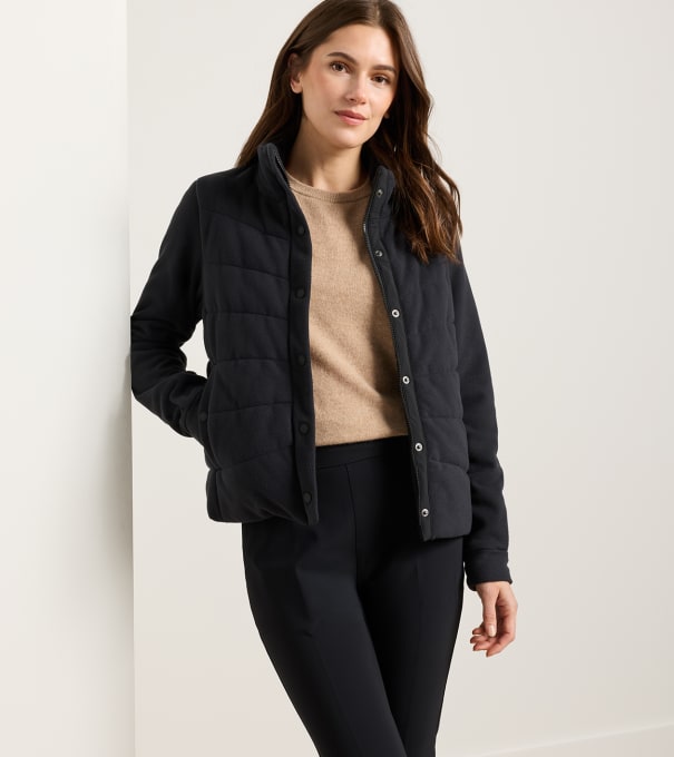 M&eacute;ribel Insulated Fleece Jacket in Black