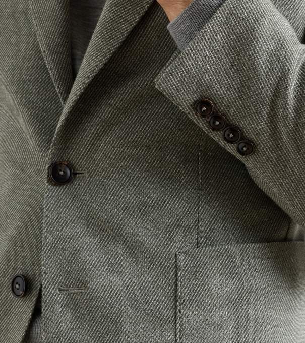 Barclay Knit Soft Jacket in BAYLEAF