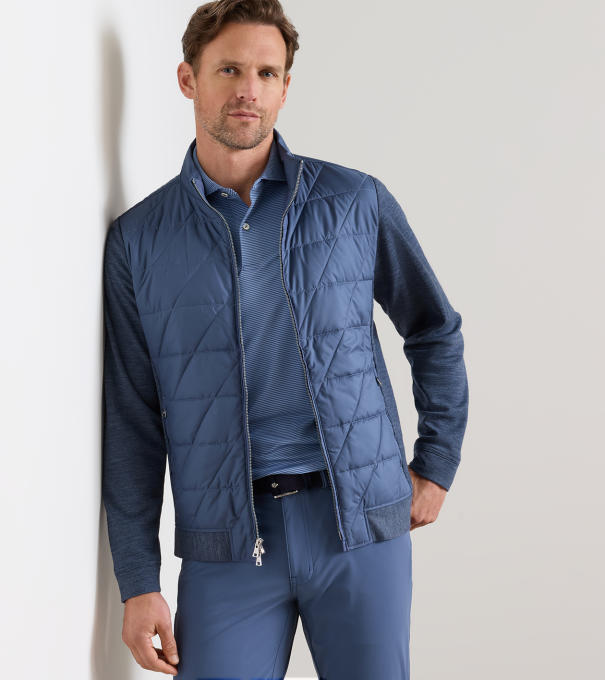 Walker Hybrid Jacket in CADET