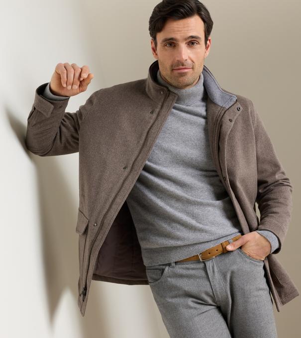 Tempest Cashmere Coat in FAWN