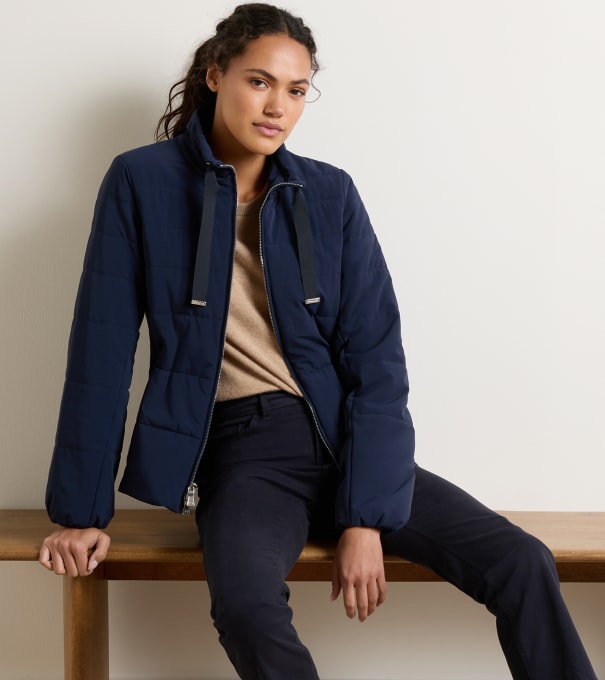 Robinson Air Quilted Jacket in Dark Navy