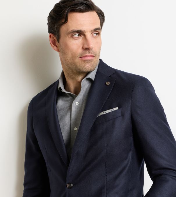Romero Pocket Square in GREY MIST