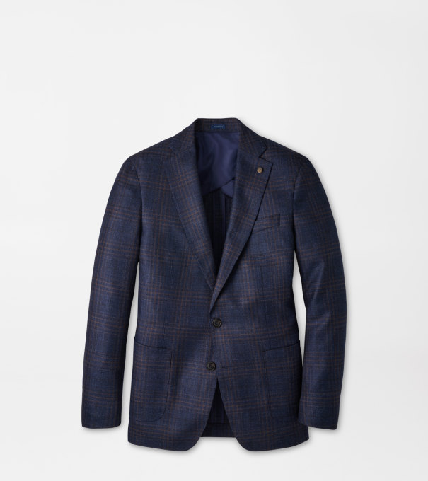Collins Plaid Soft Jacket in Navy