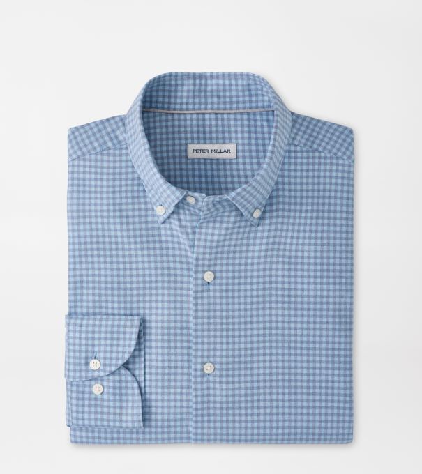 Liam Crown Soft Twill Sport Shirt in BLUE FREESIA