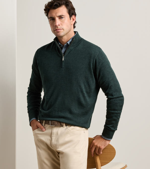 Autumn Crest Quarter-Zip in PINE BROOK