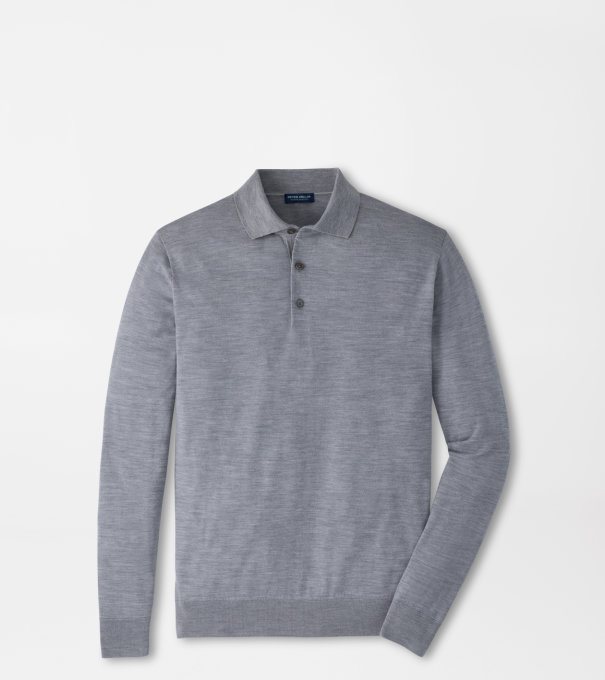 Dorset Sweater Polo in GREY HEATHER
