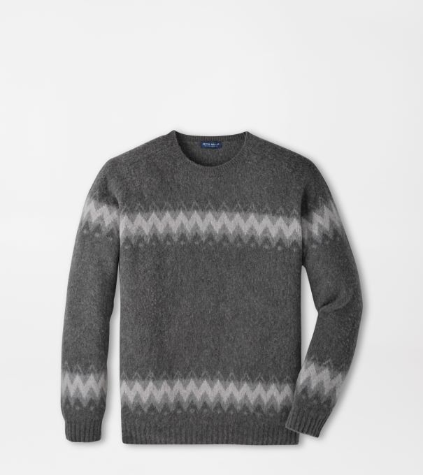 Apr&egrave;s-Ski Crewneck Sweater in FOSSIL